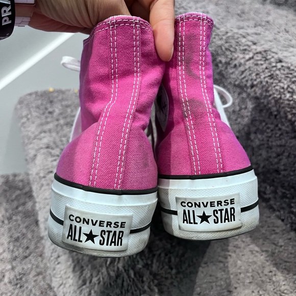 Converse Chuck Taylor All Star Lift Platform High Cerise Pink Womens Size 7.5 - Picture 5 of 8